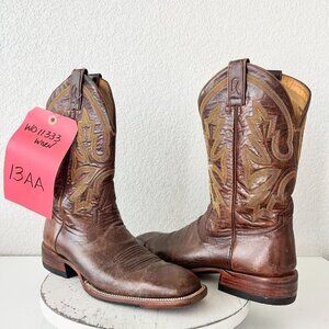Rod Patrick Mens Cowboy Boots 13AA Perro Loco Brown Leather Western Square Toe